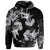 Custom Hawaiian Hammerhead Shark Hibiscus White Polynesian Hoodie - Polynesian Pride