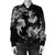 Hawaiian Hammerhead Shark Hibiscus White Polynesian Bomber Jacket - AH - Polynesian Pride