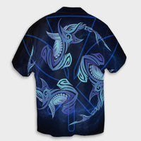 Hawaiian Hammerhead Shark Kanaka Galaxy Polynesian Hawaiian Shirt - AH - Polynesian Pride