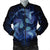 Hawaiian Hammerhead Shark Kanaka Galaxy Polynesian Bomber Jacket - AH Black Unisex - Polynesian Pride