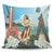 Hawaiian Hibiscus Aloha Hula Girl Dance On The Beach Pillow Covers - AH Pillow Covers Black - Polynesian Pride