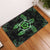 Hawaiian Hibiscus And Turtle Gold Door Mat Green AH Door Mat Green - Polynesian Pride