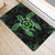 Hawaiian Hibiscus And Turtle Gold Door Mat Green AH - Polynesian Pride