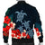 Hawaiian Hibiscus And Turtle Polynesian Bomber Jacket - AH - Polynesian Pride