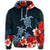 Hawaiian Hibiscus and Turtle Polynesian Hoodie - Polynesian Pride