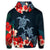 Hawaiian Hibiscus and Turtle Polynesian Hoodie - Polynesian Pride