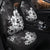 Hawaiian Hibiscus Black And White Polynesian Car Seat Covers - AH - Polynesian Pride