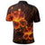 Hawaiian Hibiscus Fire Polynesian Polo Shirt - Polynesian Pride