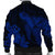 Hawaiian Hibiscus Memory Turtle Polynesian Bomber Jacket Blue - AH - Polynesian Pride