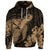 Custom Hawaiian Hibiscus Memory Turtle Polynesian Hoodie Gold - Polynesian Pride