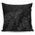 Hawaiian Hibiscus Memory Turtle Polynesian Pillow Covers Gray - AH Pillow Covers Black - Polynesian Pride