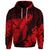 Custom Hawaiian Hibiscus Memory Turtle Polynesian Hoodie Red - Polynesian Pride