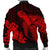 Hawaiian Hibiscus Memory Turtle Polynesian Bomber Jacket Red - AH - Polynesian Pride