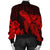 Hawaiian Hibiscus Memory Turtle Polynesian Bomber Jacket Red - AH - Polynesian Pride