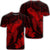 Hawaiian Hibiscus Memory Turtle Polynesian T Shirt Red Unisex Black - Polynesian Pride