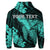 Custom Hawaiian Hibiscus Memory Turtle Polynesian Hoodie Turquoise - Polynesian Pride