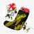 Hawaiian Hibiscus Memory Turtle Polynesian Christmas Stocking Yellow - AH - Polynesian Pride