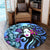 Hawaiian Hibiscus Plumeria Hula Girl Polynesian Round Carpet - AH - Polynesian Pride