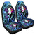 Hawaiian Hibiscus Plumeria Hula Girl Polynesian Car Seat Covers - AH Universal Fit Black - Polynesian Pride