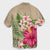 Hawaiian Hibiscus Plumeria Palm Leaves Lauhala Background Polynesian Hawaiian Shirt - AH - Polynesian Pride