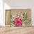 Hawaiian Hibiscus Plumeria Palm Leaves Lauhala Background Polynesian Canvas - AH Canvas Poly-cotton - Polynesian Pride