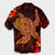 Hawaiian Hibiscus Plumeria Red Big Turtle Polynesian Hawaiian Shirt - AH - Polynesian Pride