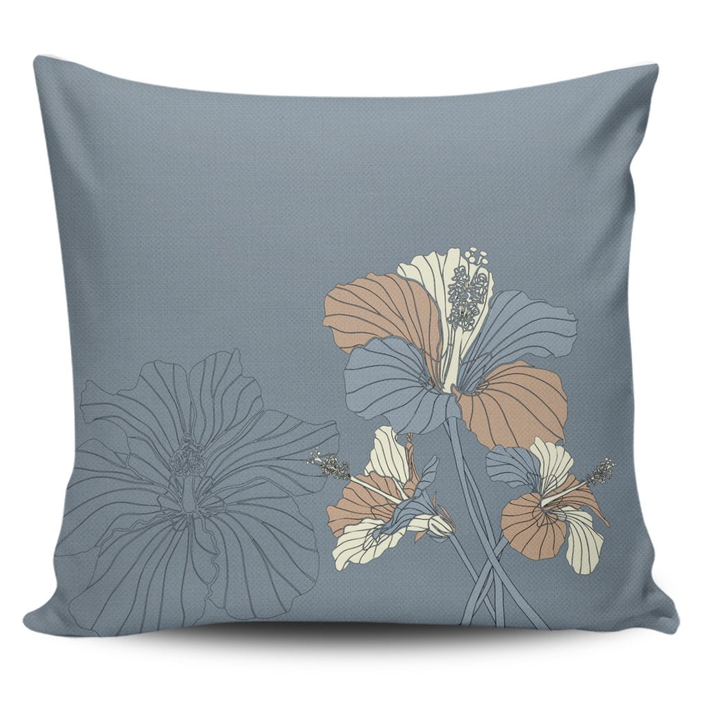 Hawaiian Hibiscus Polynesian Pillow Covers - AH Pillow Covers Black - Polynesian Pride