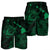 Hawaiian Hibiscus Sea Turtle Swim Polynesian Men's Shorts - Green - AH - Polynesian Pride