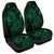 Hawaiian Hibiscus Sea Turtle Swim Polynesian Car Seat Covers - Green - AH Universal Fit Black - Polynesian Pride