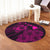 Hawaiian Hibiscus Sea Turtle Swim Polynesian Round Carpet - Pink - AH - Polynesian Pride