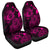 Hawaiian Hibiscus Sea Turtle Swim Polynesian Car Seat Covers - Pink - AH Universal Fit Black - Polynesian Pride