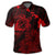 Hawaiian Hibiscus Sea Turtle Swim Polynesian Polo Shirt Red - Polynesian Pride