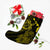 Hawaiian Hibiscus Sea Turtle Swim Polynesian Christmas Stocking - Yellow - AH - Polynesian Pride