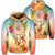 Hawaiian Hibiscus Strelitzia Flower Dreamcatcher Hoodie Unisex Art - Polynesian Pride