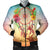 Hawaiian Hibiscus Strelitzia Flower Dreamcatcher Bomber Jacket - AH Black Unisex - Polynesian Pride