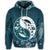 Hawaiian Hibiscus Turtle Polynesian Hoodie YinYang Style - Polynesian Pride