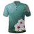 Hawaiian Hibiscus White Flower Gleeful Polo Shirt - Polynesian Pride