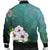 Hawaiian Hibiscus White Flower Gleeful Bomber Jacket - AH - Polynesian Pride