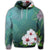 Hawaiian Hibiscus White Flower Gleeful Hoodie - Polynesian Pride