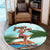 Hawaiian Hula Aboriginal Song Round Carpet - AH - Polynesian Pride