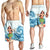 Hawaiian Hula Dance Cartoon Hibiscus Wave Men's Shorts - AH - Polynesian Pride