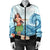 Hawaiian Hula Dance Cartoon Hibiscus Wave Bomber Jacket - AH - Polynesian Pride