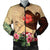 Hawaiian Hula Girl And Hibiscus Polynesian Bomber Jacket - AH Black Unisex - Polynesian Pride