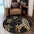 Hawaiian Hula Girl And Turtle Hibiscus Round Carpet - AH - Polynesian Pride