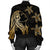 Hawaiian Hula Girl And Turtle Hibiscus Bomber Jacket - AH - Polynesian Pride