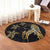 Hawaiian Hula Girl And Turtle Hibiscus Round Carpet - AH - Polynesian Pride