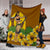 Hawaiian Hula Girl Monstera Hibiscus Polynesian Premium Blankets - AH - Polynesian Pride