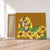 Hawaiian Hula Girl Monstera Hibiscus Polynesian Canvas - AH Canvas Poly-cotton - Polynesian Pride