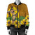 Hawaiian Hula Girl Monstera Hibiscus Polynesian Bomber Jacket - AH - Polynesian Pride