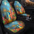 Hawaiian Hula Girl Sing In Aboriginal Village Aat Night Car Seat Covers - AH - Polynesian Pride